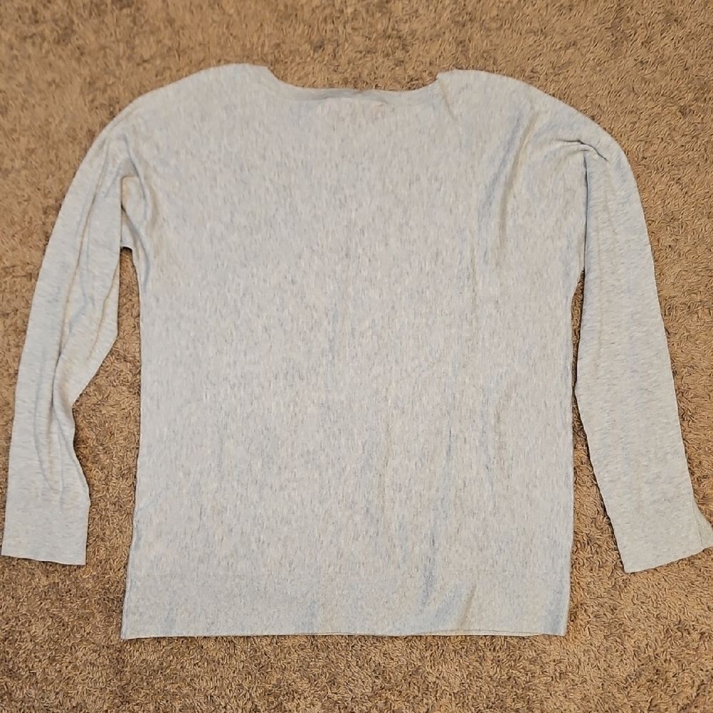 Lilly Pulitzer Milton Coolmax Sweater In Heathered Seaside Gray - Picture 8 of 10